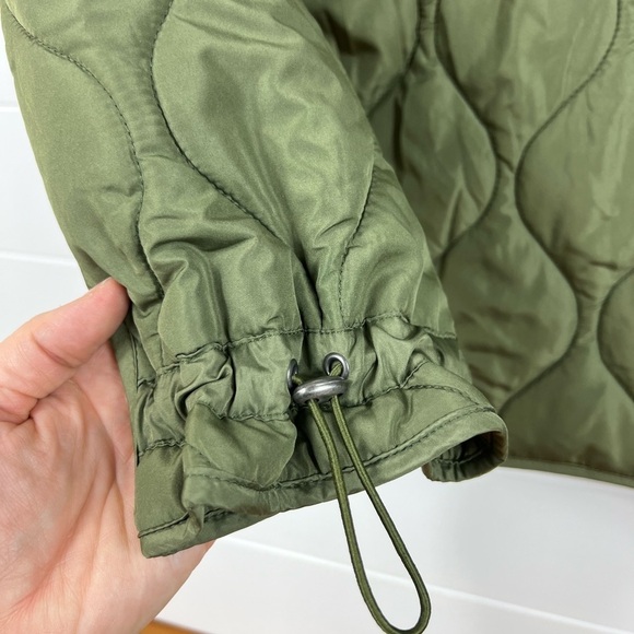 Lucky brand quilted puffer jacket size small army green - Picture 6 of 6